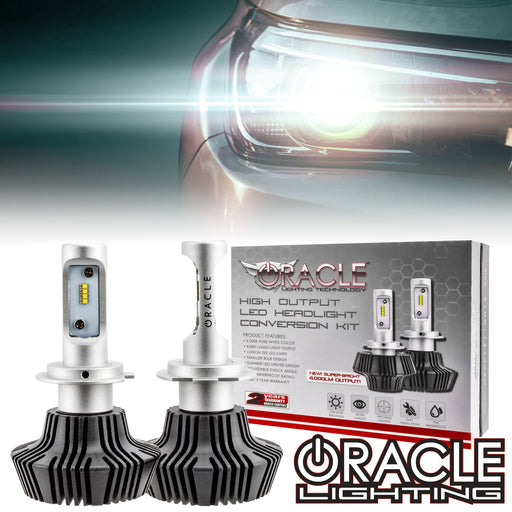 H7 - 4,000+ Lumen LED Light Bulb Conversion Kit High/Low Beam (Projector)