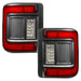 Front view of Flush Mount LED Tail Lights with standard lens.