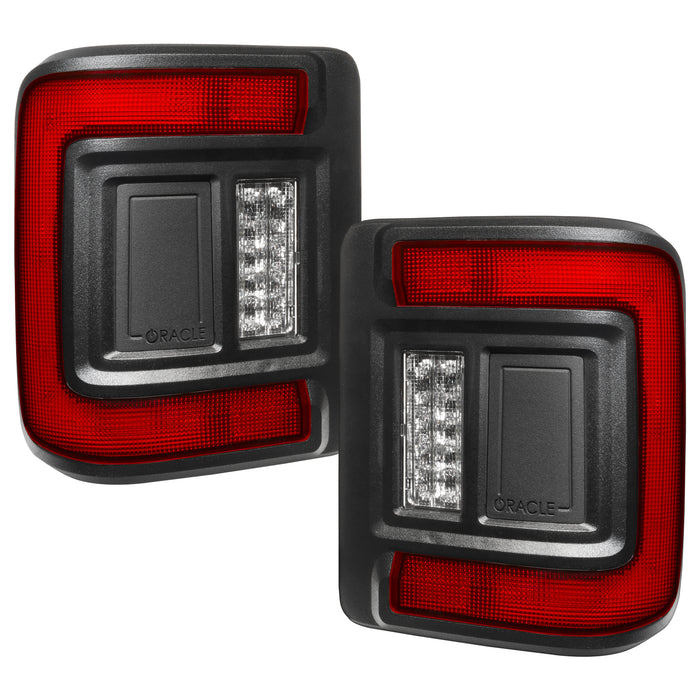 Angled view of Flush Mount LED Tail Lights with standard lens.