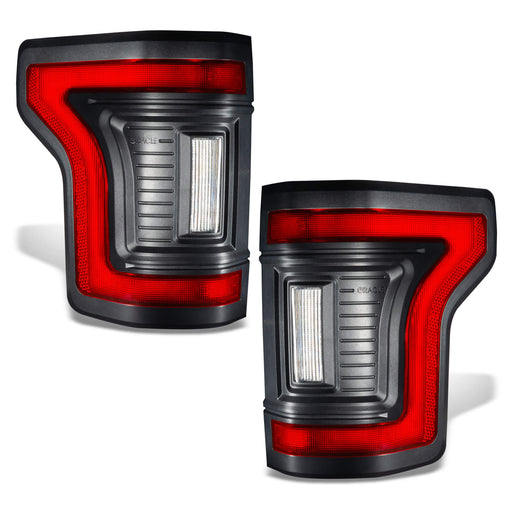 Angled view of Flush Style LED Tail Lights for 2015-2020 Ford F-150