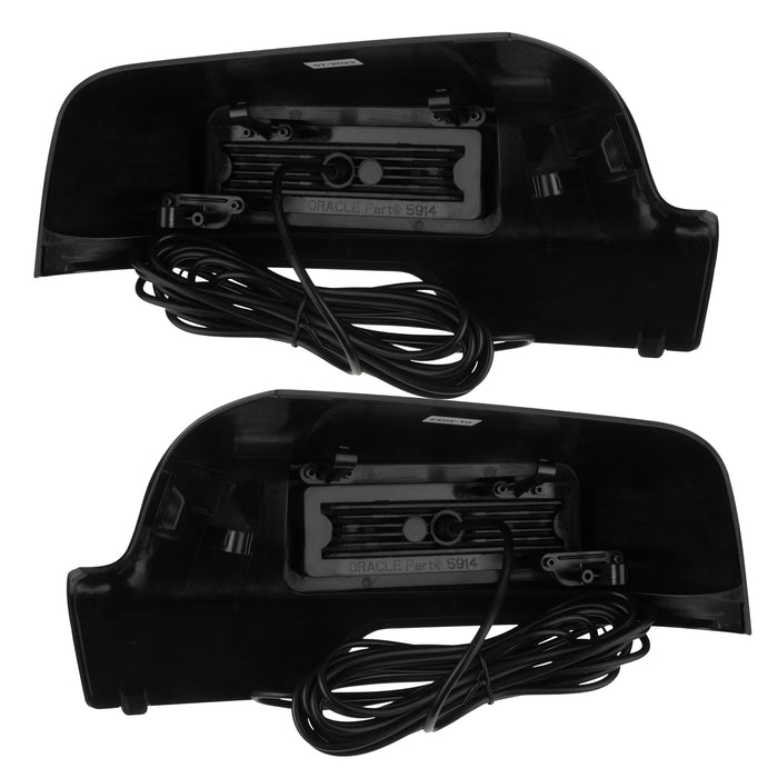 Rear product view of 2019-2023 RAM 1500 DT LED Off-Road Side Mirror Ditch Lights