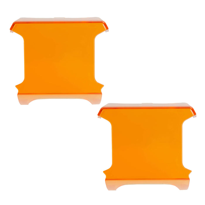 Front view of amber VEGA Series Lens Covers