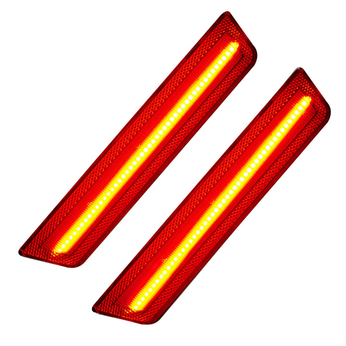 2011-2014 Dodge Charger Concept Sidemarker Rear Set with red LEDs.