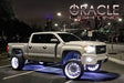 White Truck with white LED wheel rings.
