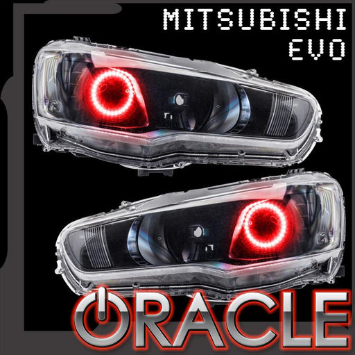 2008-2016 Mitsubishi EVO LED Headlight Halo Kit - Projector/HID