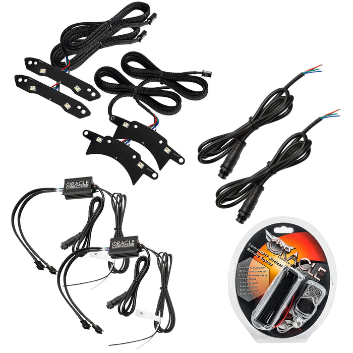 2015-2023 Dodge Challenger ColorSHIFT RGB+W Headlight DRL Upgrade Kit with RF Controller.