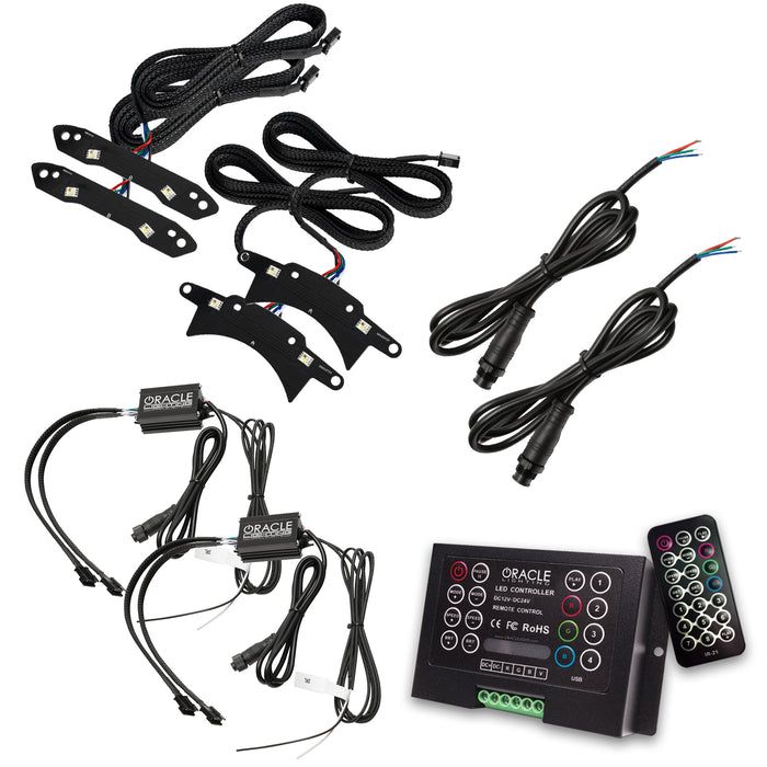 2015-2023 Dodge Challenger ColorSHIFT RGB+W Headlight DRL Upgrade Kit with 2.0 Controller.