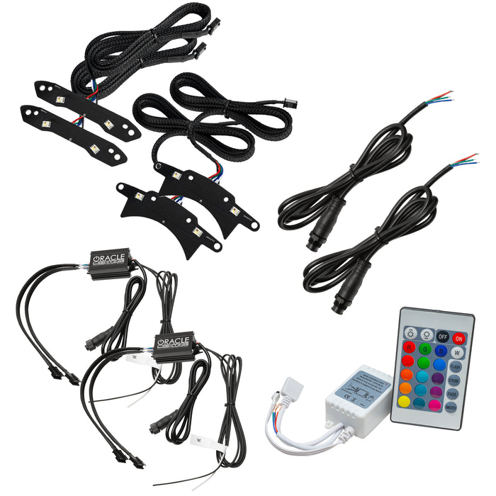 2015-2023 Dodge Challenger ColorSHIFT RGB+W Headlight DRL Upgrade Kit with Simple Controller.