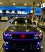 Front view of a Dodge Challenger with Dynamic ColorSHIFT Headlight Halo Kit installed.