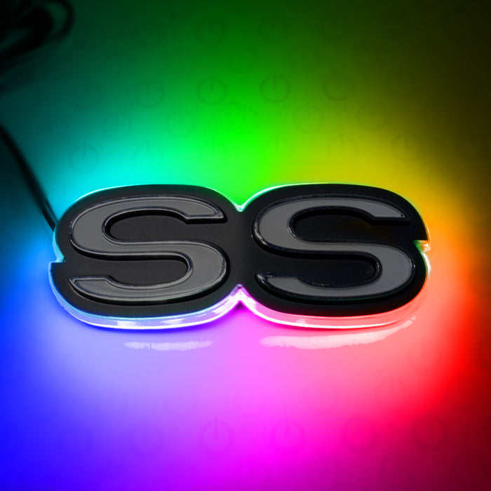 Illuminated SS Emblem with ColorSHIFT LEDs.