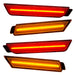 2010-2015 Chevrolet Camaro Concept SMD Sidemarker Set with clear lenses, and red and amber LEDs.