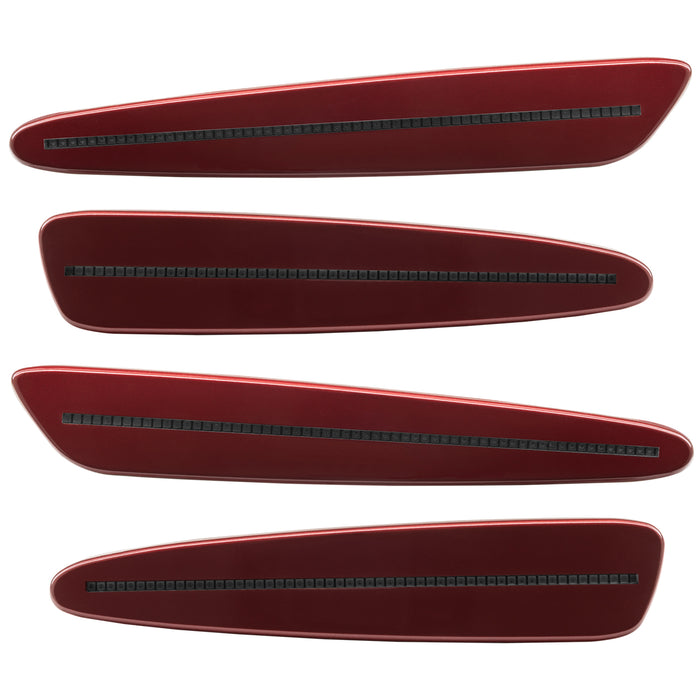 2005-2013 Chevrolet C6 Corvette Concept SMD Sidemarkers with dark red paint and tinted lenses.