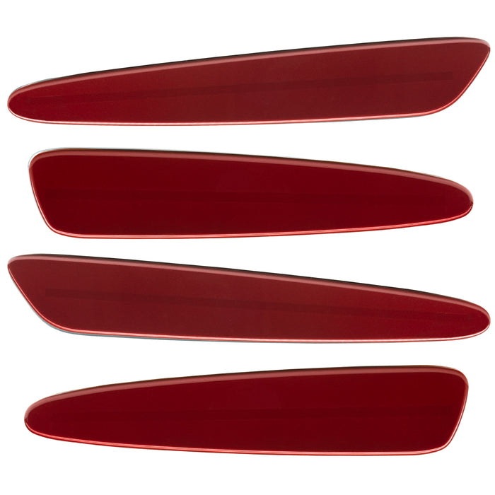 2005-2013 Chevrolet C6 Corvette Concept SMD Sidemarkers with dark red paint and ghost lenses.