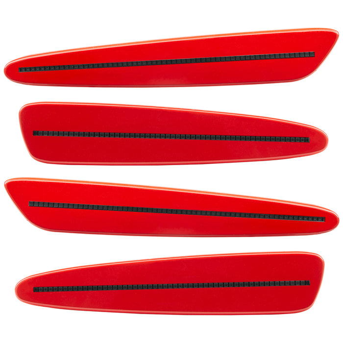 2005-2013 Chevrolet C6 Corvette Concept SMD Sidemarkers with bright red paint and tinted lenses.