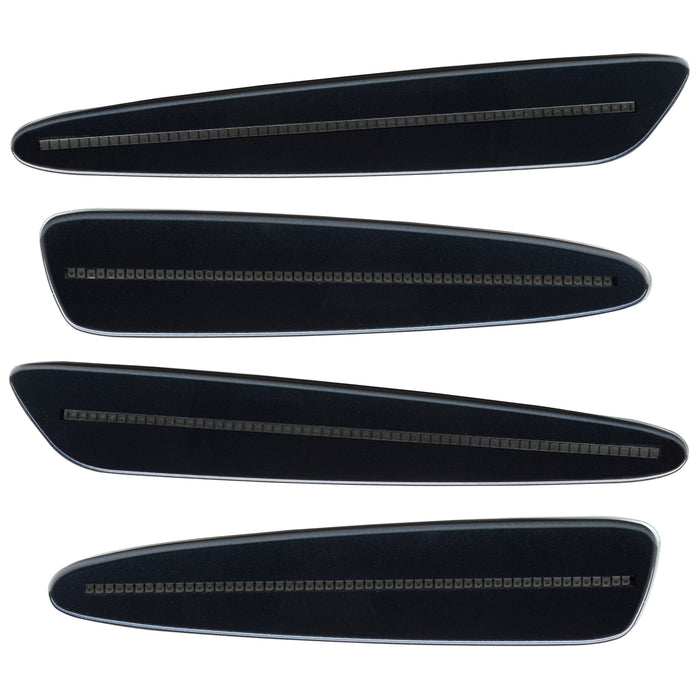 2005-2013 Chevrolet C6 Corvette Concept SMD Sidemarkers with dark gray paint and tinted lenses.