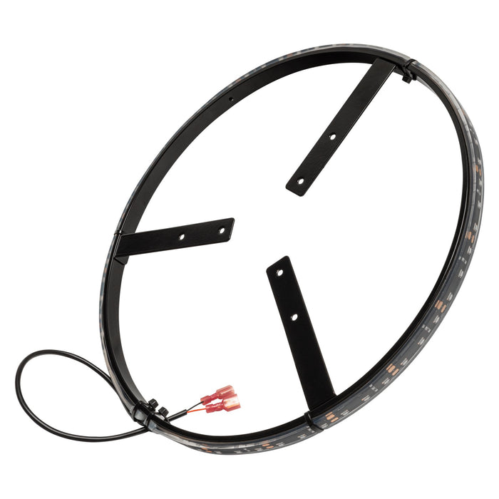 Angled view of LED Illuminated Spare Tire Wheel Ring Third Brake Light - Ford Bronco