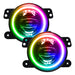 High Performance 20W LED Fog Lights with rainbow halos.