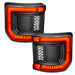 Flush Mount LED Tail Lights for Jeep Gladiator JT with running lights on.