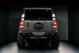 Rear view of a Jeep Wrangler JL with Flush Mount LED Tail Lights installed and brake lights on.