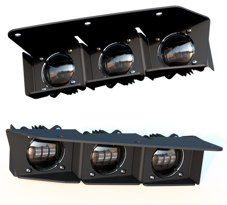 ORACLE Lighting 2021-2024 Ford Bronco Triple LED Fog Light Kit for Steel Bumper