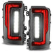 Ford Bronco Standard Lens Flush Style LED Tail Lights with reverse lights on.