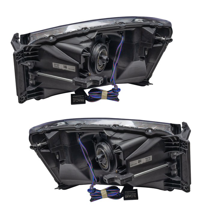 Rear view of 2007-2008 Dodge Ram Pre-Assembled Halo Headlights