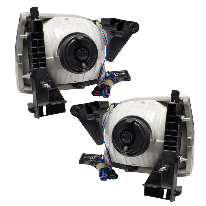 Rear view of 2001-2004 Toyota Tacoma Pre-Assembled Halo Headlights