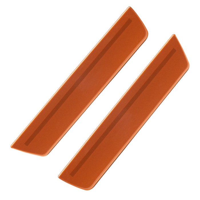 2011-2014 Dodge Charger Concept Sidemarker Rear Set with burnt orange paint and ghost lenses.