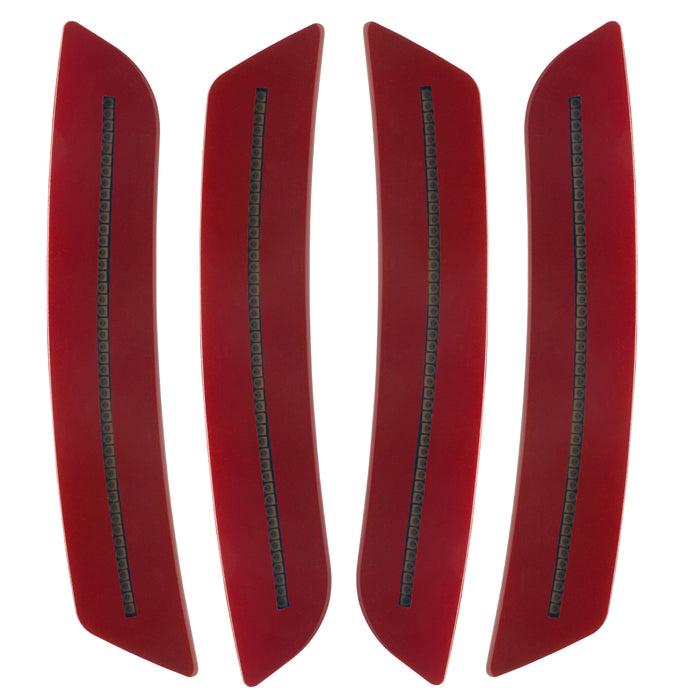 2016-2024 Chevrolet Camaro Concept SMD Sidemarker Set with dark red paint and tinted lenses.