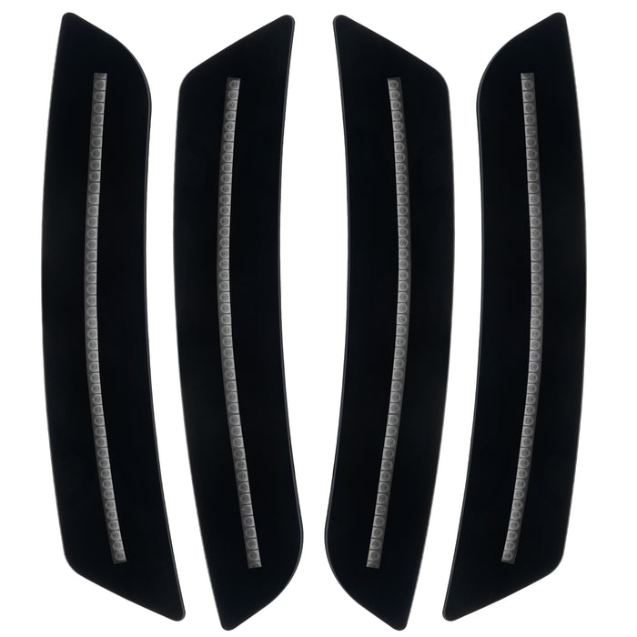 2016-2024 Chevrolet Camaro Concept SMD Sidemarker Set with black paint and clear lenses.