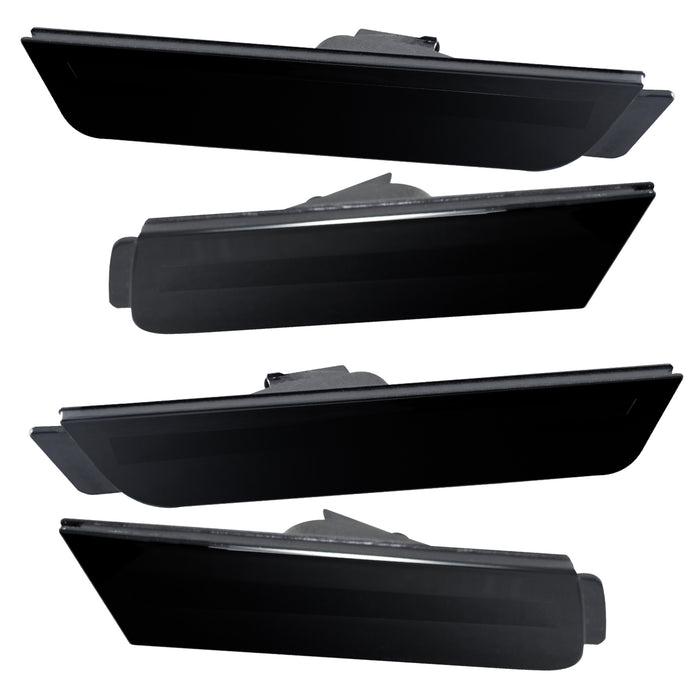 2010-2015 Chevrolet Camaro Concept SMD Sidemarker Set with black paint and ghost lenses.