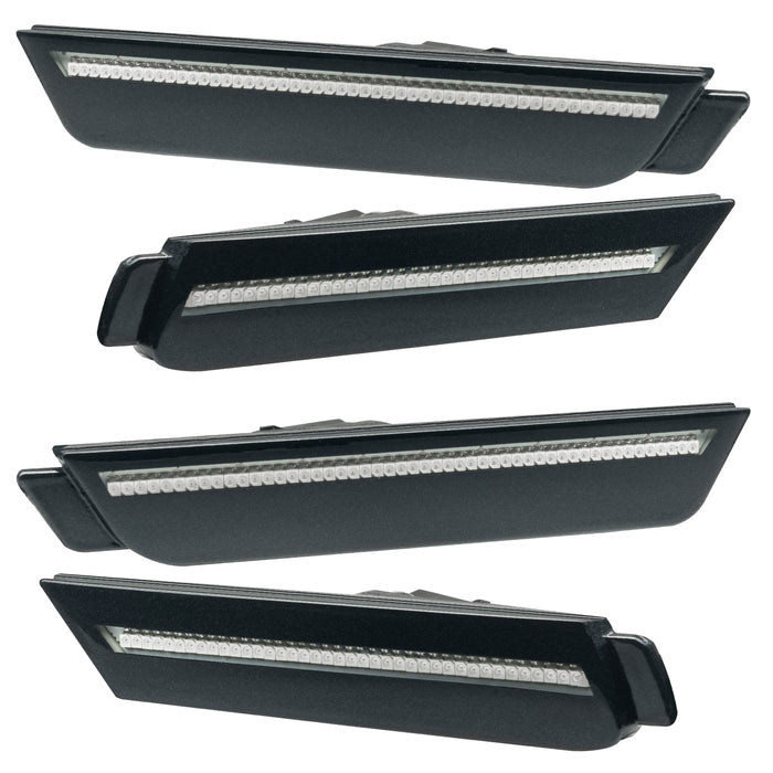 2010-2015 Chevrolet Camaro Concept SMD Sidemarker Set with carbon flash paint and clear lenses.