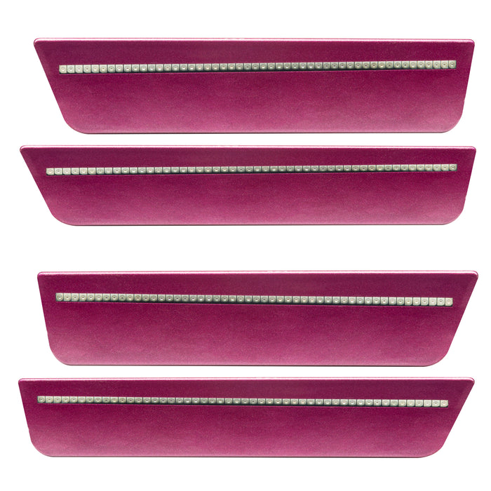 2008-2014 Dodge Challenger Concept Sidemarker Set with furious fuchsia pearl paint and clear lens.