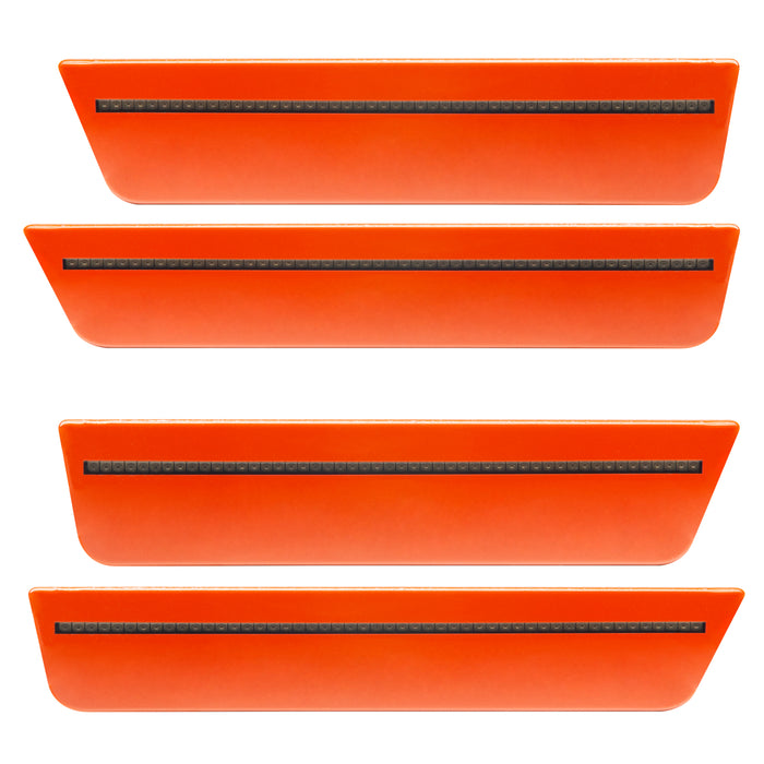 2008-2014 Dodge Challenger Concept Sidemarker Set with hemi orange pearl paint and tinted lens.