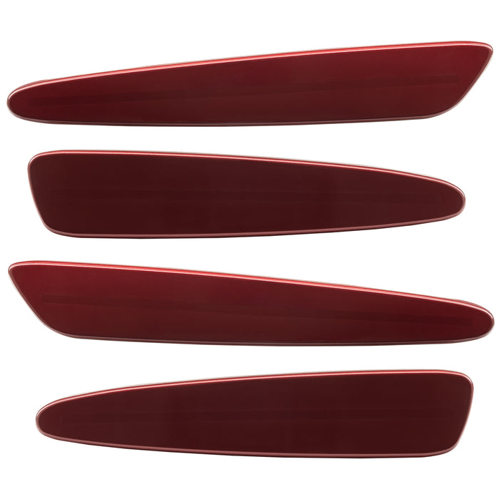 2005-2013 Chevrolet C6 Corvette Concept SMD Sidemarkers with monterey red paint and ghost lenses.