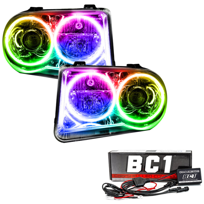 2005-2010 Chrysler 300C Pre-Assembled Halo Headlights - HID Style with BC1 Controller.