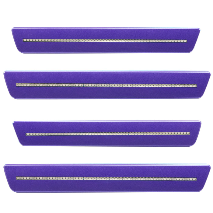2015-2023 Dodge Challenger Concept Sidemarker Set with plum crazy pearl paint and clear lenses.