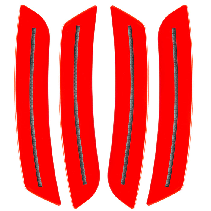 2016-2024 Chevrolet Camaro Concept SMD Sidemarker Set with red hot paint and clear lenses.