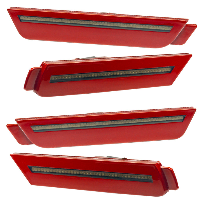 2010-2015 Chevrolet Camaro Concept SMD Sidemarker Set with red rock paint and tinted lenses.