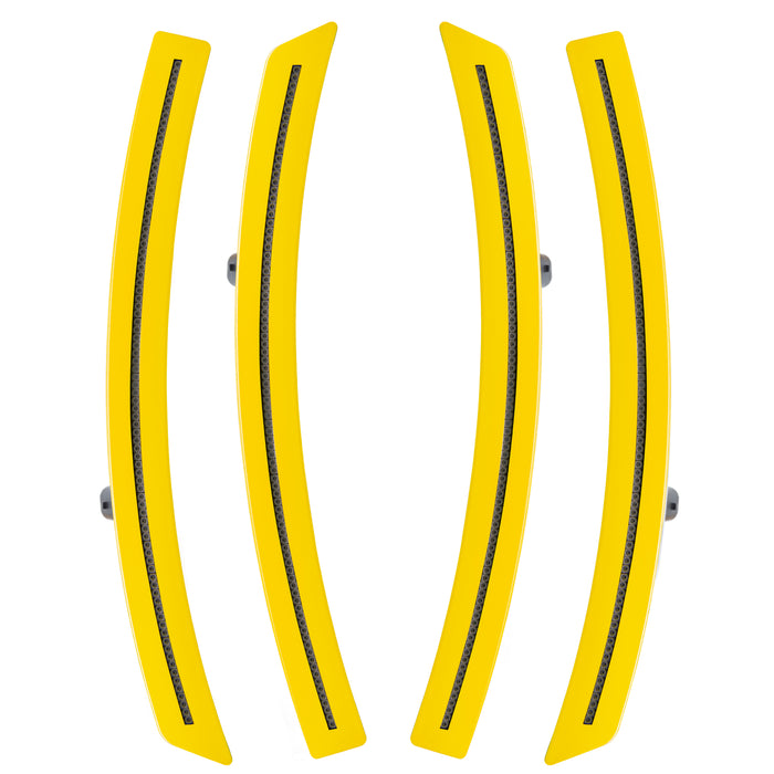2014-2019 Chevrolet C7 Corvette Concept Sidemarker Set with velocity yellow paint and tinted lenses.