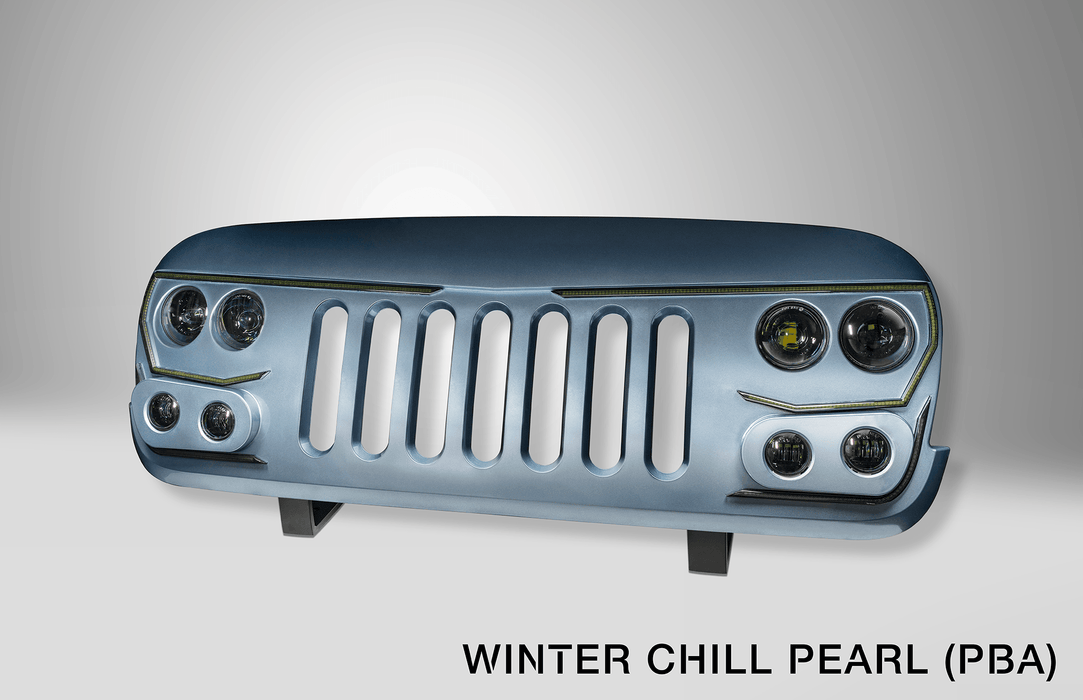 Winter Chill Pearl VECTOR Pro-Series Full LED Grill for Jeep Wrangler JK