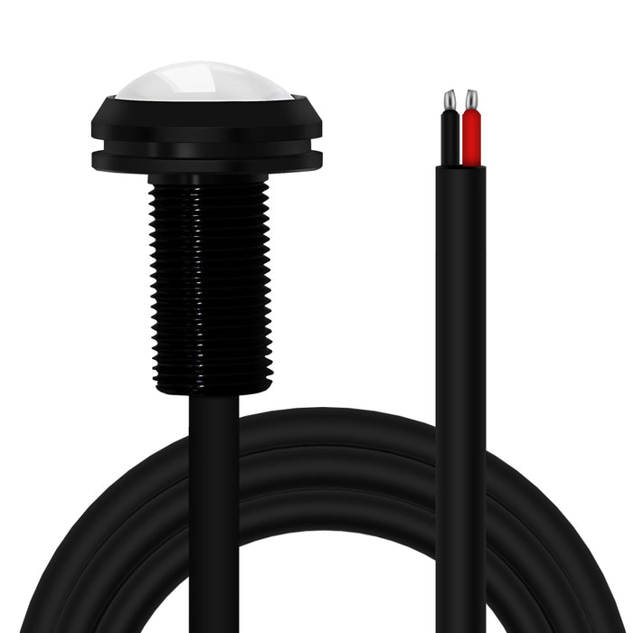 CAD rendering of LED light head with wiring
