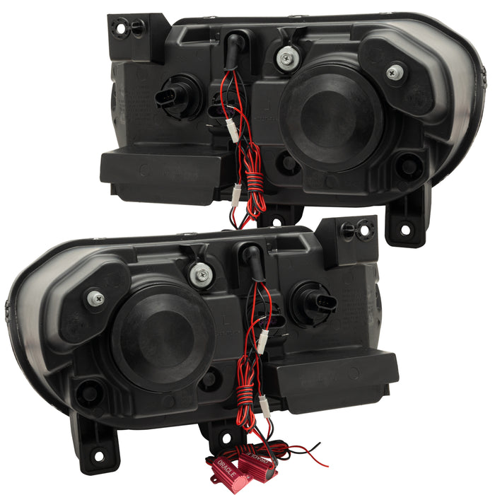 Rear view of 2008-2014 Dodge Challenger Pre-Assembled Headlights - HID