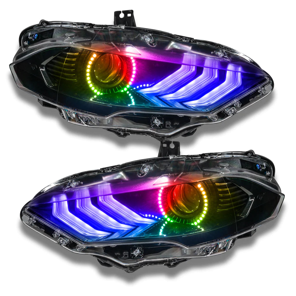 2018+ Mustang Dynamic Headlights RGB+A Black Edition