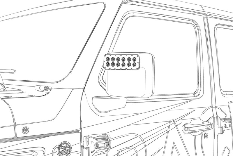 First Look! LED Off-Road Side Mirrors for Jeep Wrangler JL / Gladiator JT