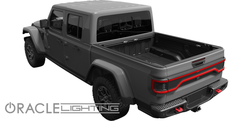 FIRST LOOK: Jeep Gladiator Racetrack Style Flush Tail Gate Light from ORACLE Lighting