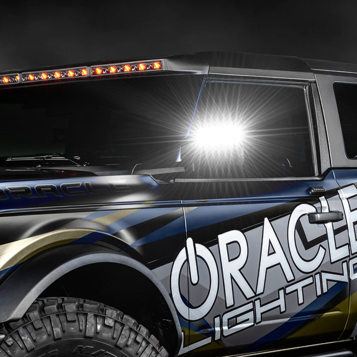 A Ford Bronco Side Mirror represented by a photo of an ORACLE Lighting-branded Bronco