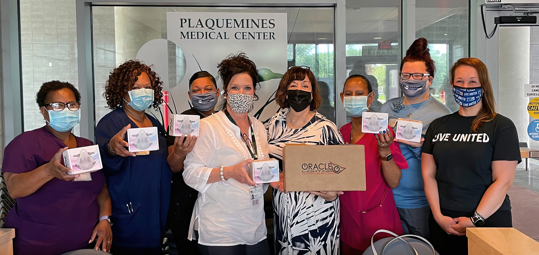 Oracle Lighting Foundation Donates Over 500 A.I.R. Solo Masks to the United Way & Medical Workers