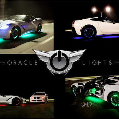Illuminated wheel rings, one of many cool car gifts for Dad