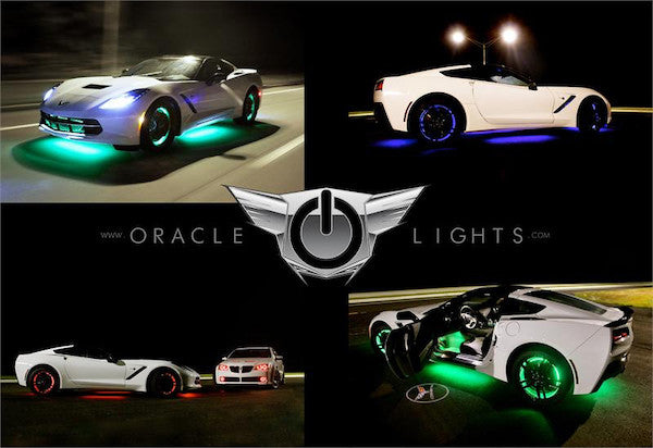 Illuminated wheel rings, one of many cool car gifts for Dad